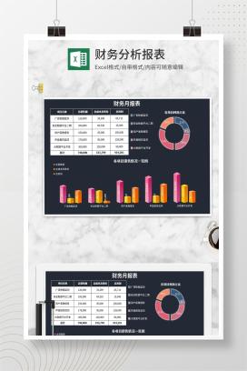 公司项目利润财务月报表Excel模板
