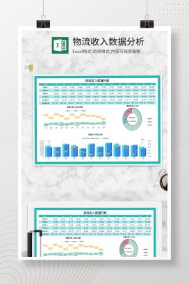 物流运输收入数据分析Excel模板